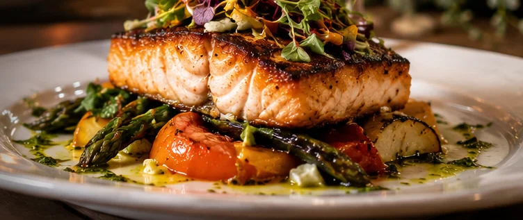 Illustrative photo: Seasonal fish entrée